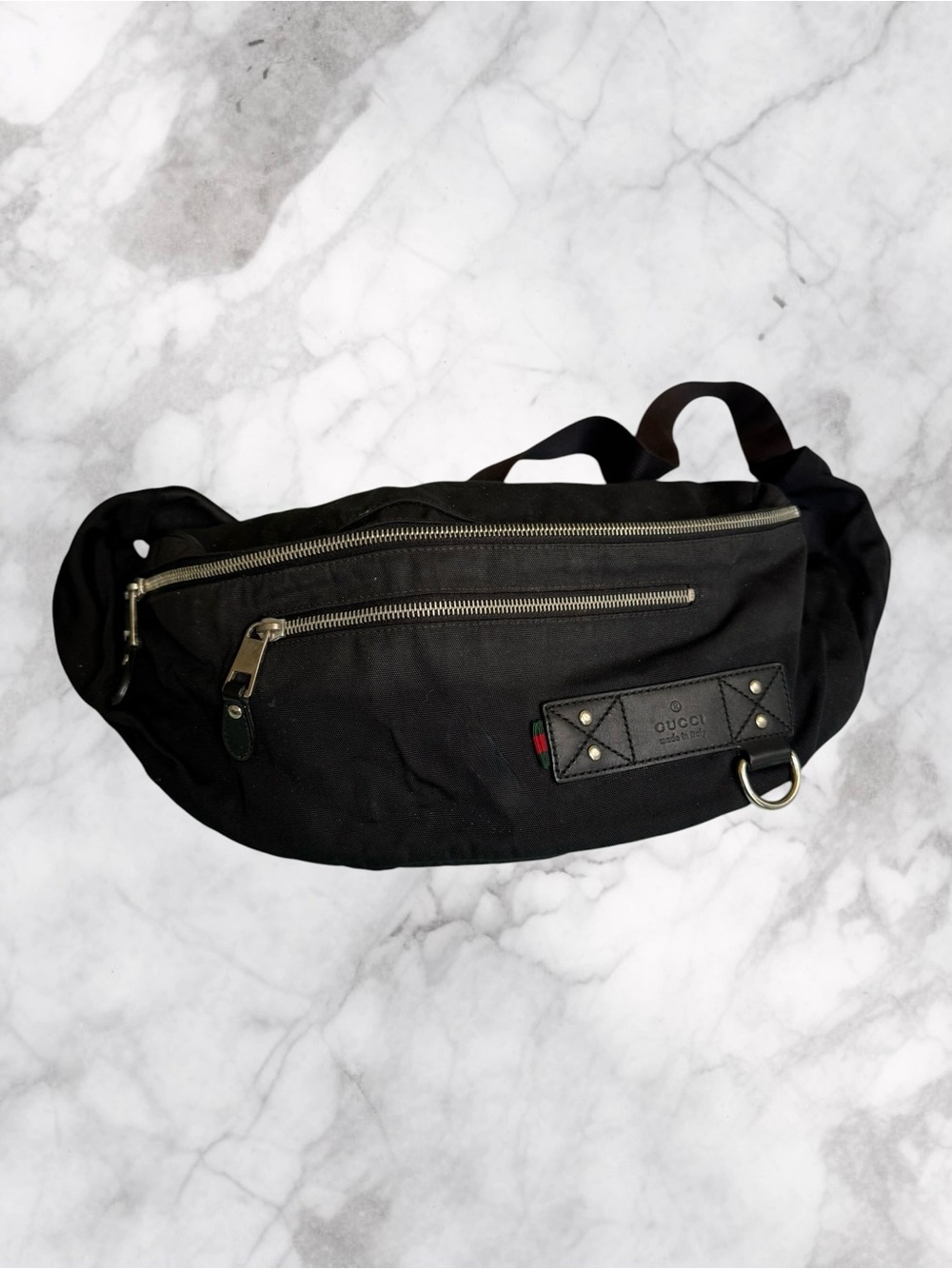 SOLD Gucci Black Bum Bag